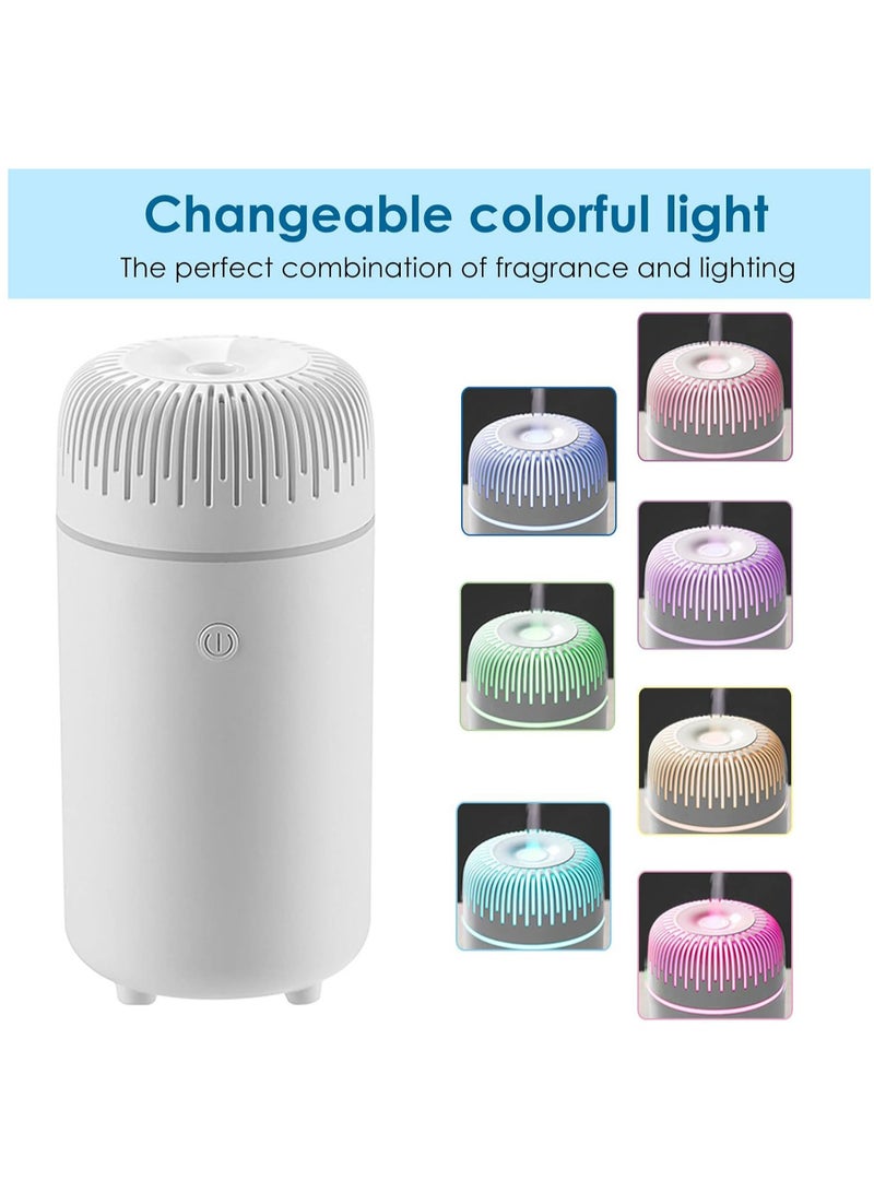 Arabest Car Diffuser Humidifier, USB Aromatherapy Essential Oil Diffuser Car Air Freshener Diffuser, USB Cool Mist Mini Portable Diffuser for Car Home Office Bedroom (White) - Image 2