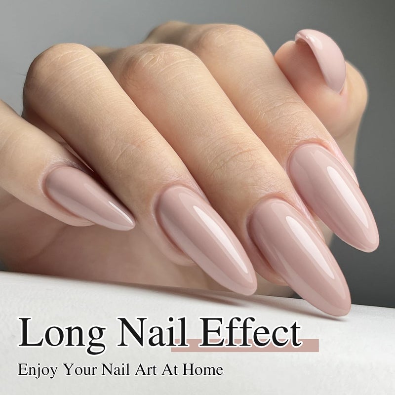 Double Rhythm 15ML Gel Polish Pure Sheer Same Color Same Bottle Soak Off Gel Polish Art Manicure Salon DIY at Home for Women (Milky Khaki-A1467) - Image 3
