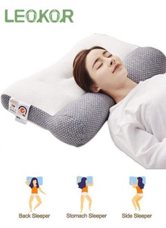 LEOKOR Super Ergonomic Pillow Protect Your Neck and Spine, Suitable for All Sleeping Positions Cervical Contour Pillow Neck, Orthopedic Pillow for Neck and Shoulder Pain  - Image 1