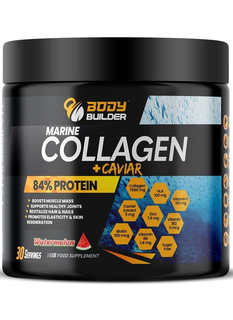 Body Builder Marine Collagen plus Caviar Watermelon Flavor 270 Gm  - Image 1
