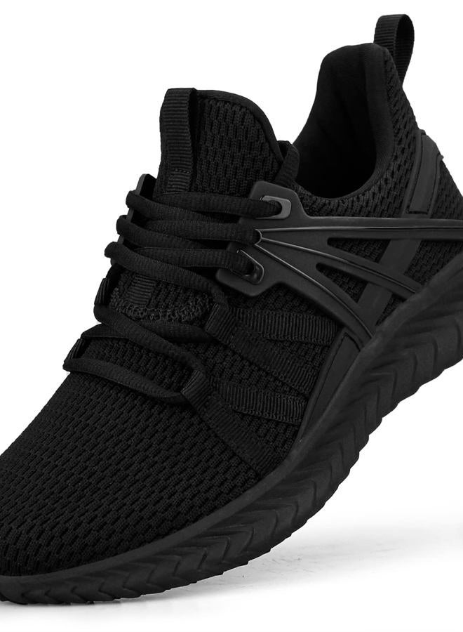 Abboos Womens Slip On Sneakers Women Walking Tennis Shoes Lightweight Casual Sneakers for Gym Travel Work A Black 8, 39 EU - Image 1
