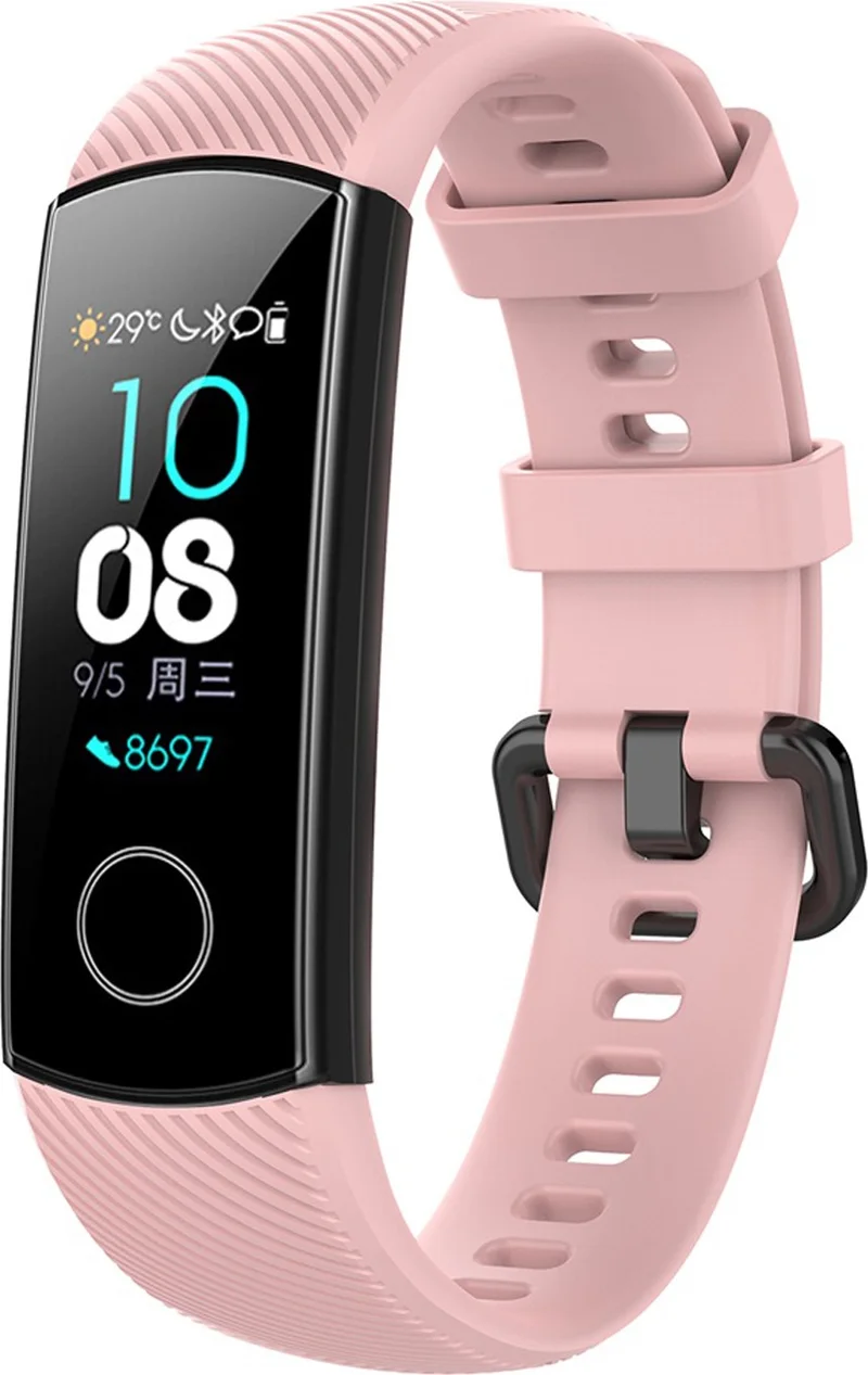 Forzacase Honor Band 5 - Striped Sporty Silicone Band Strap For Band 4 - FC154