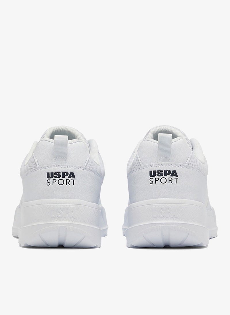 U.S. Polo Assn. Men's White Low-Top Sneakers - Lightweight Shoes Lace-Up Design, Comfortable for Everyday Outfits - Image 5