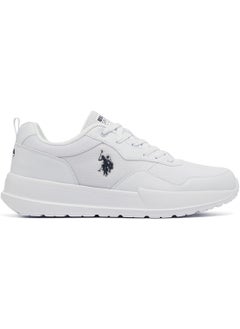 U.S. Polo Assn. Men's White Low-Top Sneakers - Lightweight Lace-Up Design, Comfortable for Everyday Outfits  - Image 1