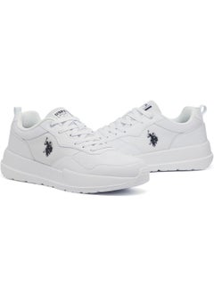 U.S. Polo Assn. Men's White Low-Top Sneakers - Lightweight Lace-Up Design, Comfortable for Everyday Outfits  - Image 3