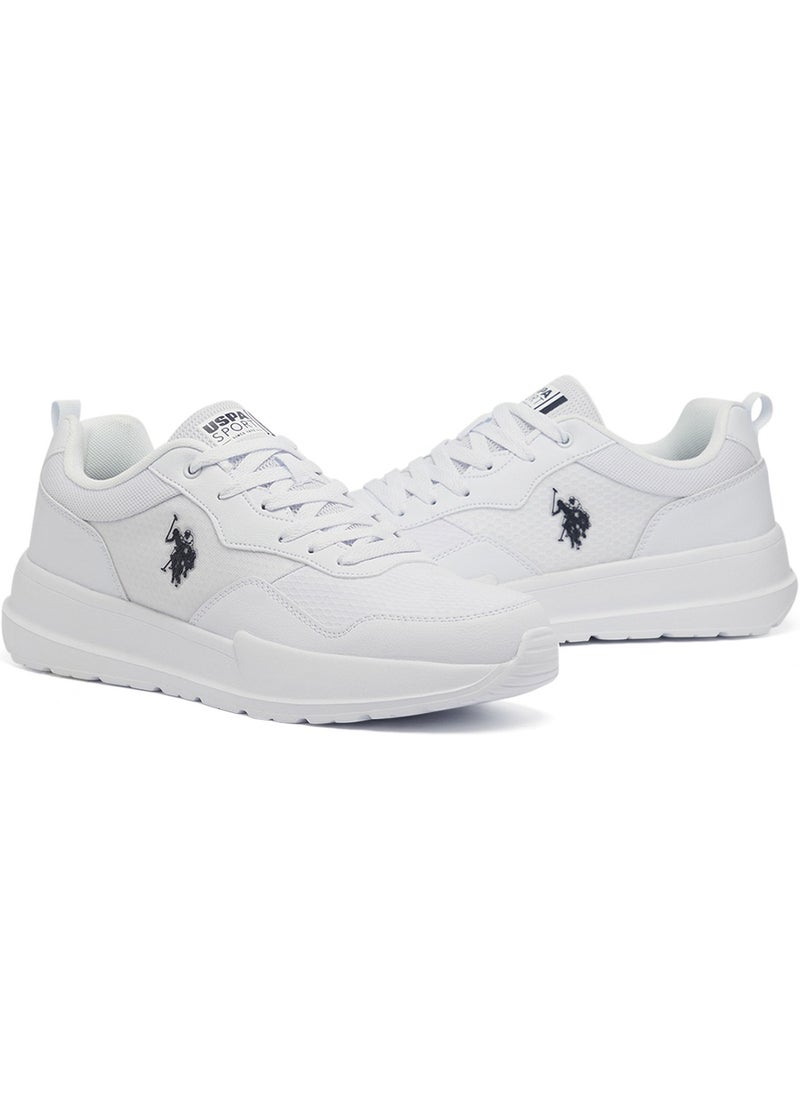 U.S. Polo Assn. - Men's White Low-Top Sneakers - Lightweight Lace-Up Design, Comfortable for Everyday Outfits - Image 1