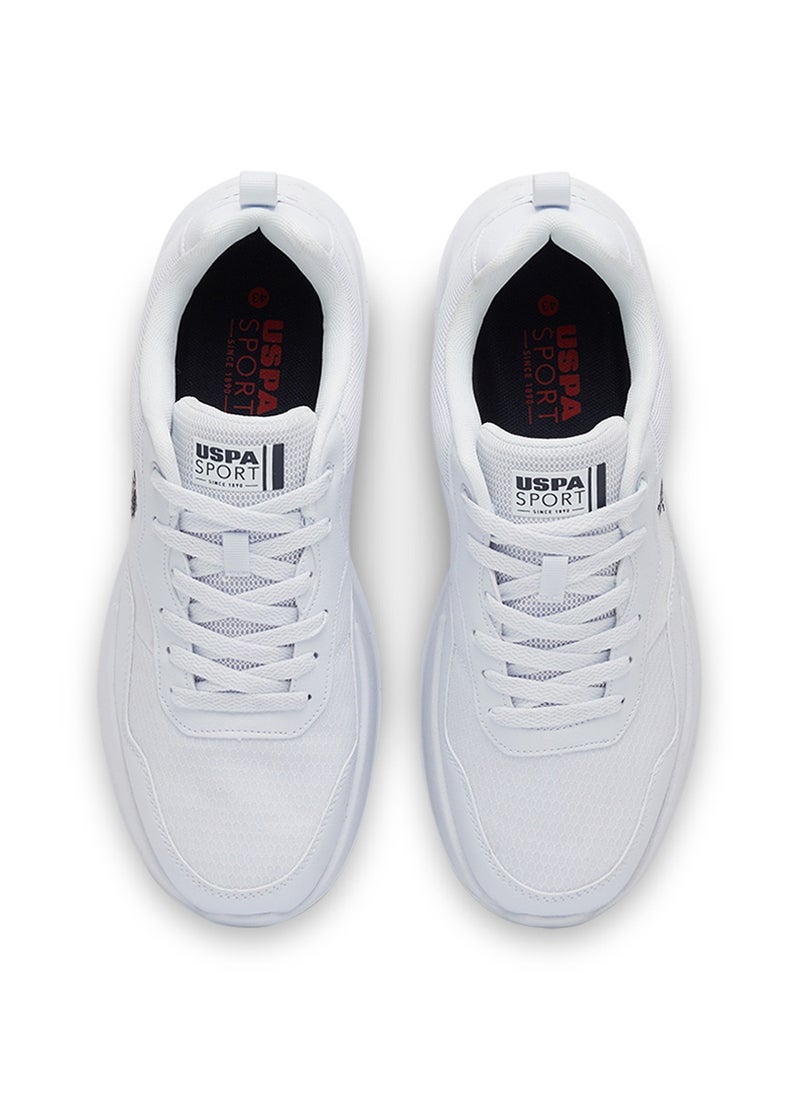 U.S. Polo Assn. - Men's White Low-Top Sneakers - Lightweight Lace-Up Design, Comfortable for Everyday Outfits - Image 1