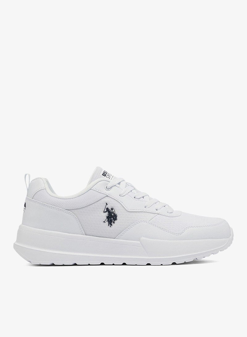 U.S. Polo Assn. Men's White Low-Top Sneakers - Lightweight Shoes Lace-Up Design, Comfortable for Everyday Outfits - Image 2