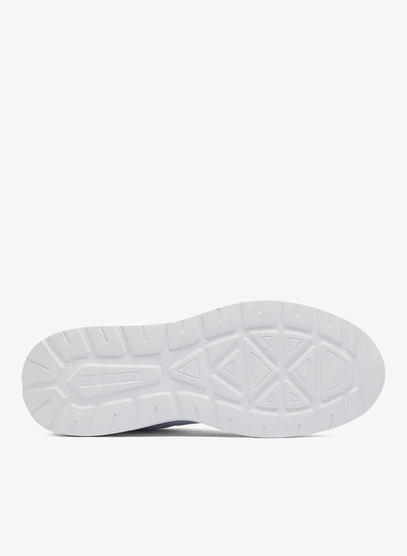 U.S. Polo Assn. White Men's White Low-Top Sneakers - Lightweight Shoes Lace-Up Design, Comfortable for Everyday Outfits for Men | Best Price UAE