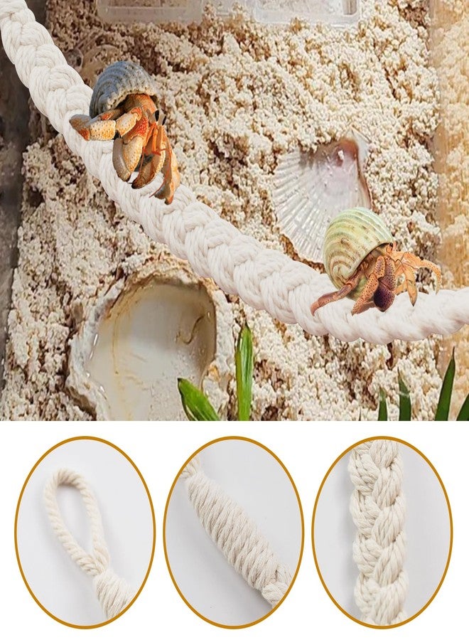 kathson 2 PCS 26 Inches Hermit Crab Climbing Toys,Reptile Vines Toy Hermit Crab Rope Ladder Bendable Hermit Crab Supplies Tank Terrarium Accessories for Hermit Crabs Lizards Leopard Geckos - Image 5