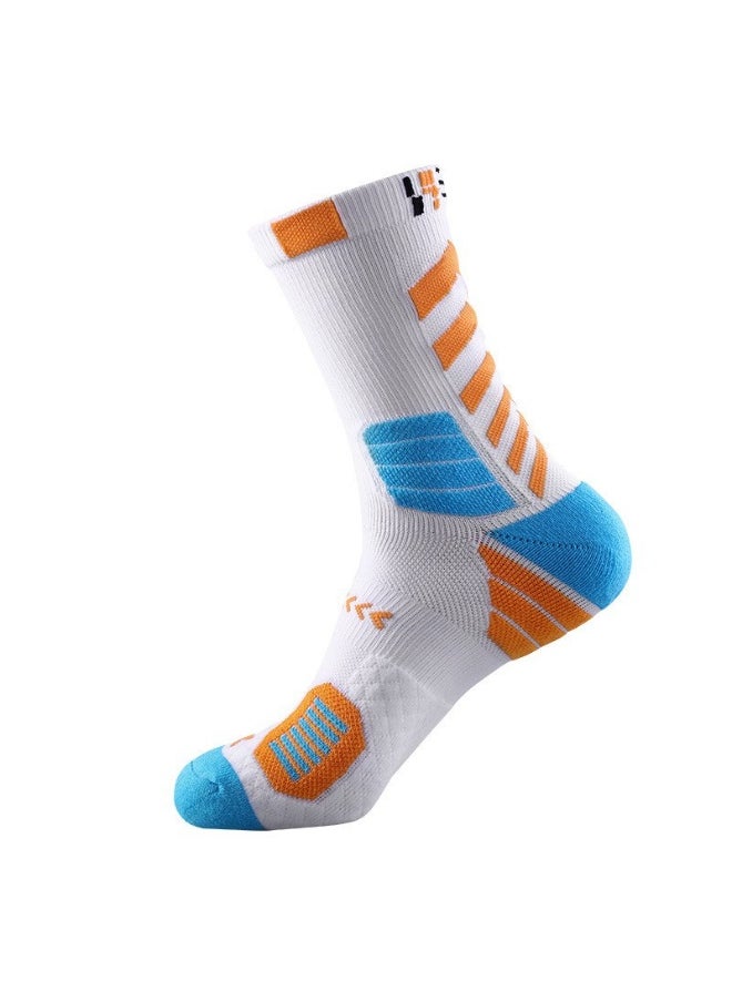 KUYING Fashion Anti Slip Breathable Sports Socks Four Piece Set 