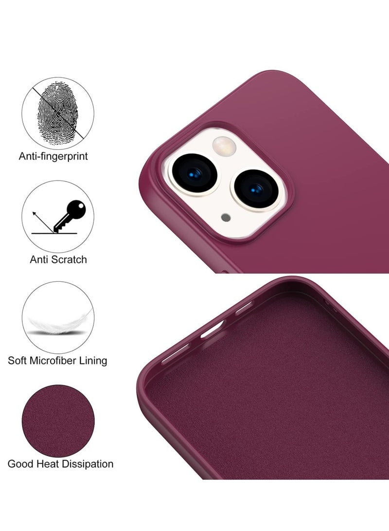 Case Compatible with iPhone 14, Liquid Silicone Ultra Slim Phone Case Shockproof iPhone 14 Cover with Inside Microfiber Lining, Protective Case - Image 2