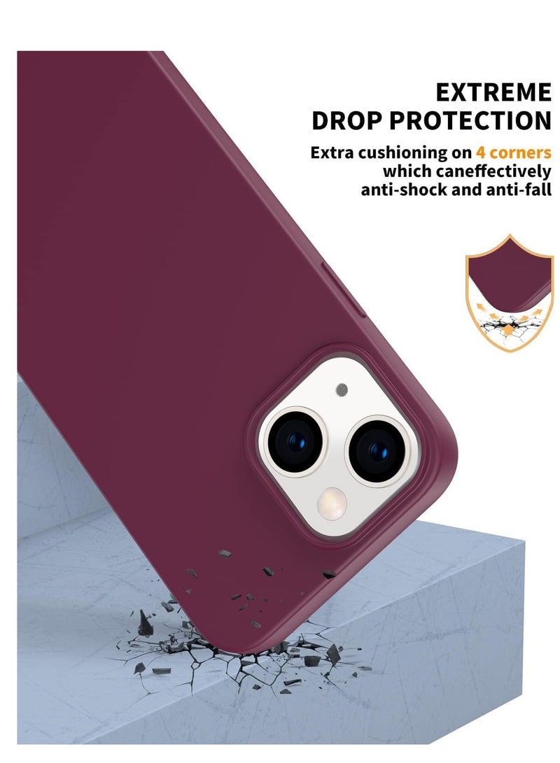 Case Compatible with iPhone 14, Liquid Silicone Ultra Slim Phone Case Shockproof iPhone 14 Cover with Inside Microfiber Lining, Protective Case - Image 4