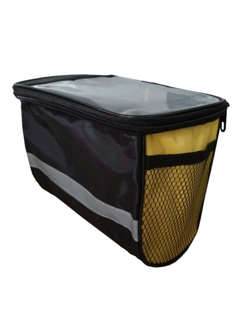 Generic Mountain Bike Handlebar Front Pouch Yellow 