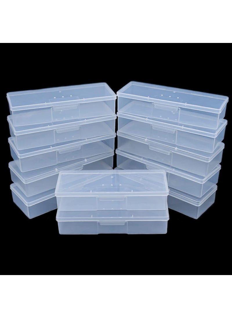 Lokyango - Clear Manicure Tool Box, Personal Nail Box Storage Case for Organizing, Plastic Nail Tool Box for Manicure Pedicure Kit (12pcs) - Image 1