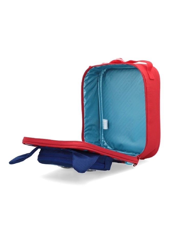 Smash 3D Dog Detail Zipper Closure Durable Lightweight Lunch Bag Red and Blue 27 x 21 x 11 cm 34264 - Image 4