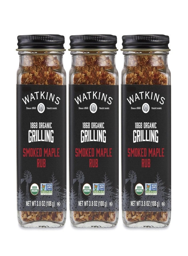Watkins 1868 Organic Grilling Smoked Maple Rub, 3.8 oz, 3-Pack - Image 1