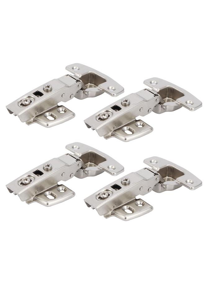 Thoraya 4Sets Hinges for Cabinet Kitchen W/Damping Buffer Door Bisagra Cold Rolled Steel HardwareStraight Arm 11.5 x 7 x 2.5cm  - Image 4