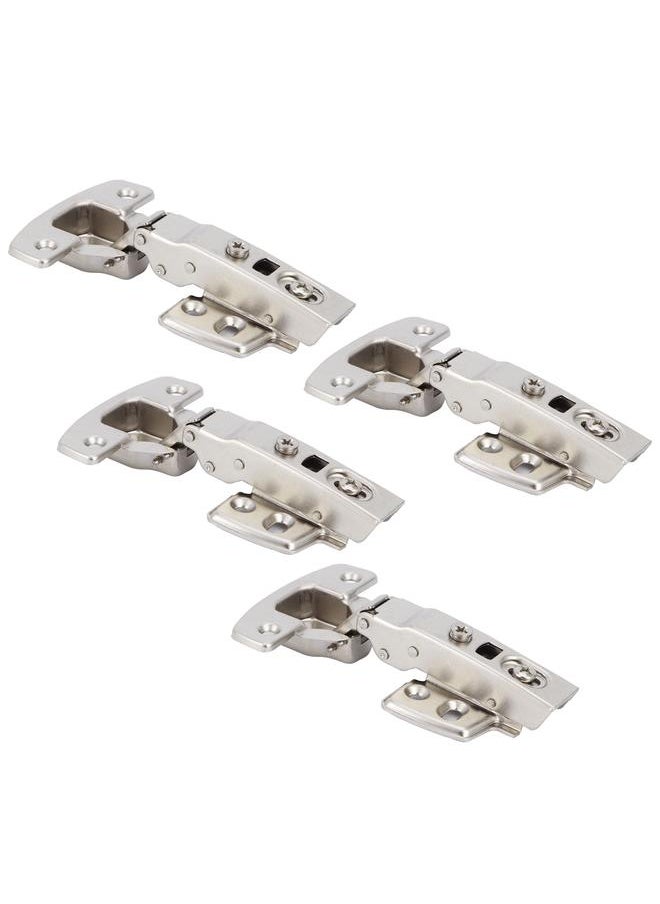 Thoraya 4Sets Hinges for Cabinet Kitchen W/Damping Buffer Door Bisagra Cold Rolled Steel HardwareStraight Arm 11.5 x 7 x 2.5cm  - Image 5