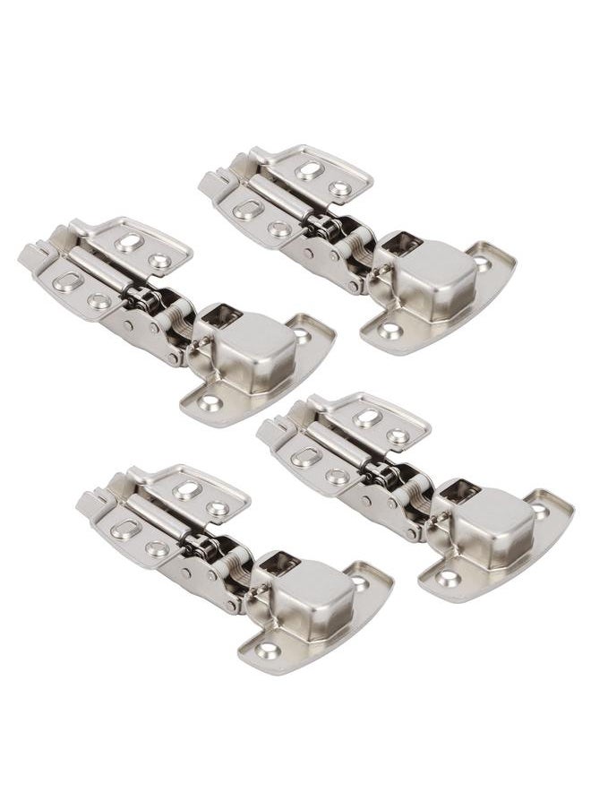 Thoraya 4Sets Hinges for Cabinet Kitchen W/Damping Buffer Door Bisagra Cold Rolled Steel HardwareStraight Arm 11.5 x 7 x 2.5cm  - Image 3