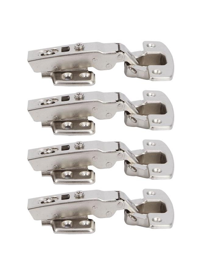 Thoraya 4Sets Hinges for Cabinet Kitchen W/Damping Buffer Door Bisagra Cold Rolled Steel HardwareStraight Arm 11.5 x 7 x 2.5cm  - Image 2