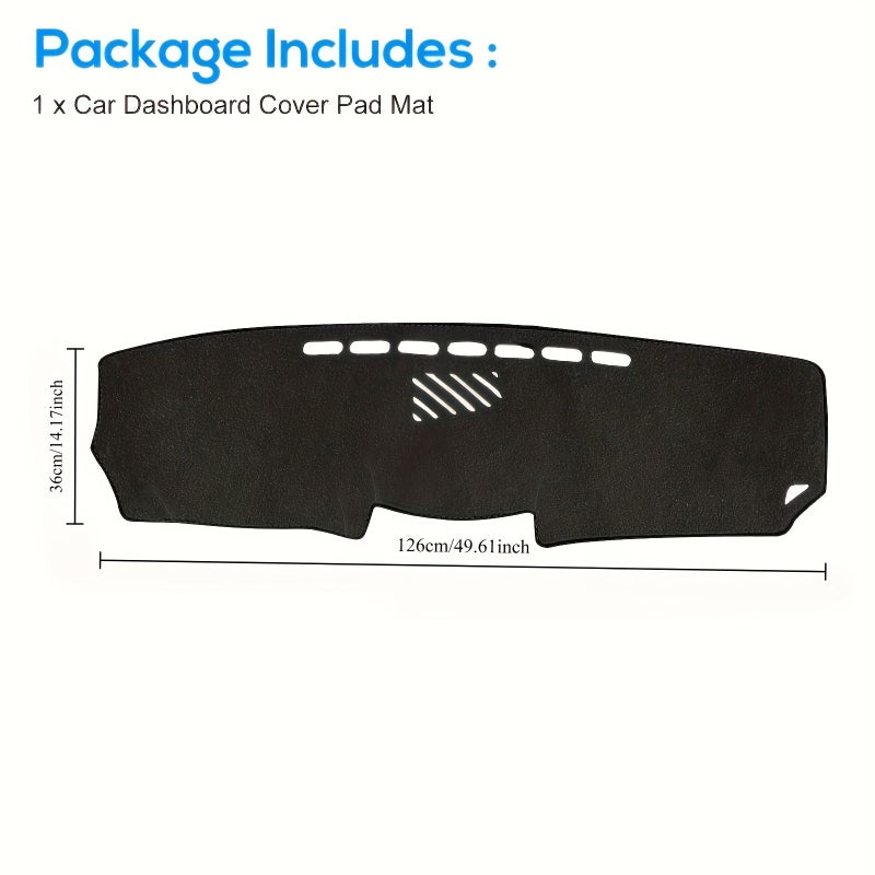 Black Non Slip Dash Pad Cover For IS250 IS350 2006 2011 Right Hand Drive - Image 2