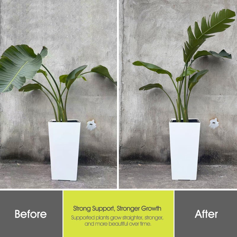 Rifny Plant Stakes for Indoor Plants, RIFNY 14 Inch Plant Support Stakes with Clips, Tall Adjustable Plant Sticks for Indoor Monstera Tomato Orchid Potted Plants Flower (6 PCS, Black) - Image 5