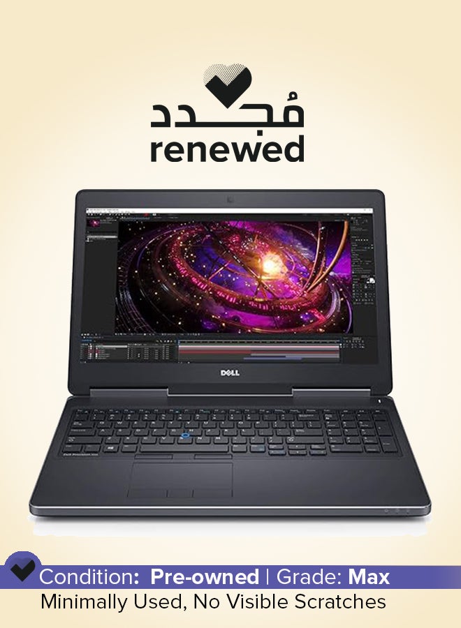 DELL Renewed - Precision 7510 Laptop With 15.6-Inch FHD Display, Intel Core i7-6820HQ/8GB RAM/256GB SSD/4GB Graphics/Windows 10 English black - Image 1