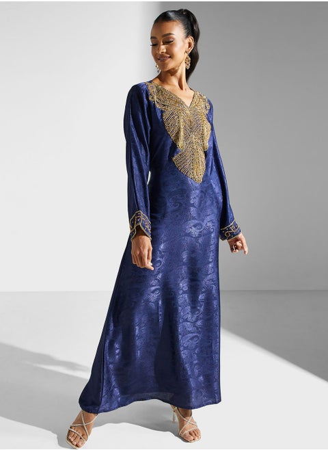 Embellished Embroidered Jalabiya