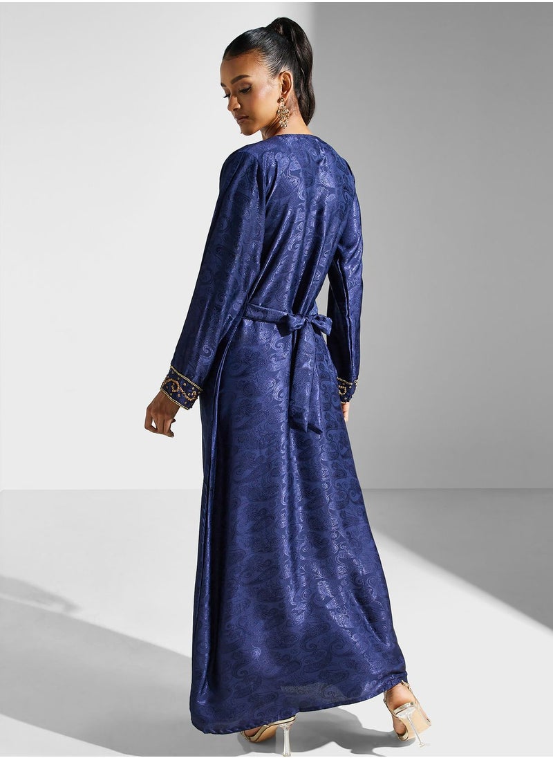 ARABIAN CLOSET - Embellished Embroidered Jalabiya - Image 1