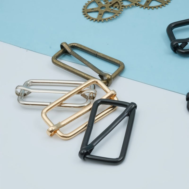 32pcs Bronze Heavy Duty Metal Adjustable Sliding Buckles For DIY Wallet Belt Backpack - Image 2