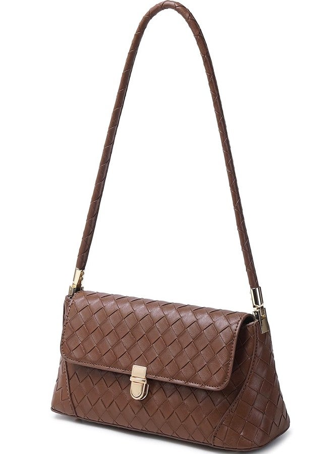 WSRYDJDL Shoulder Bags for Women Vintage Handbag Retro Classic Small Purse Cute Hobo Tote Handbag Mini Clutch Purse, Bz Coffee - Image 3