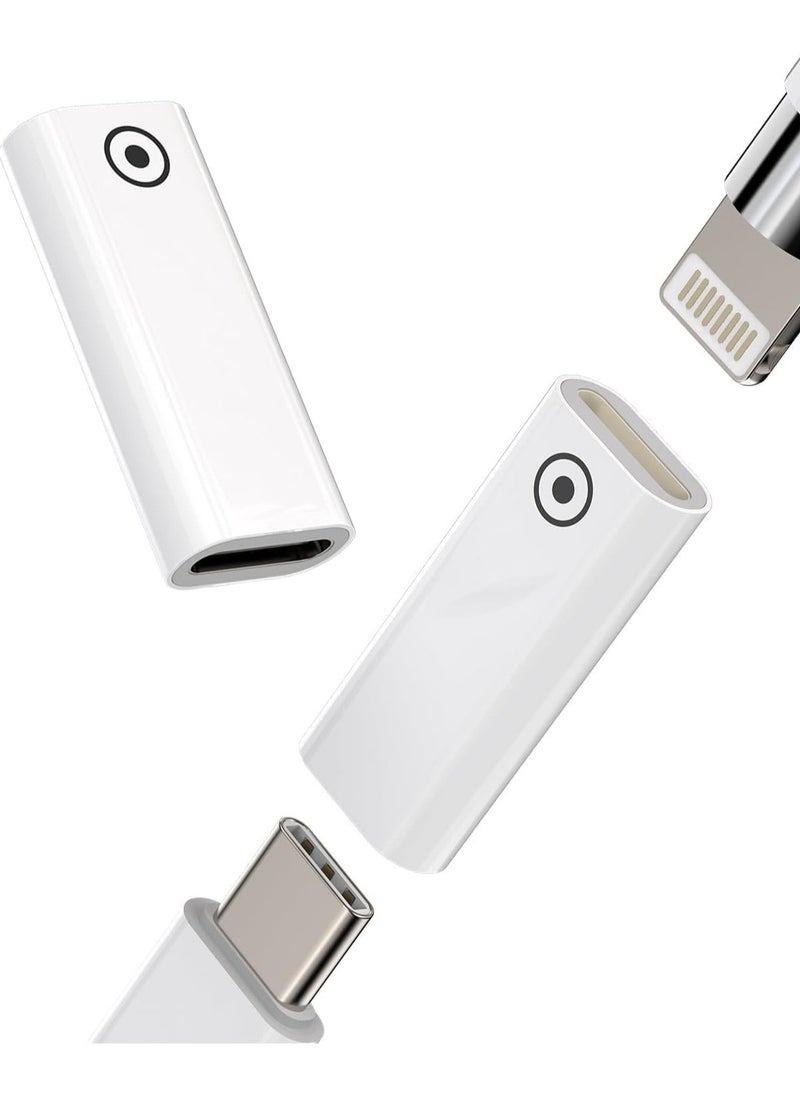 erorex Lightning Female to USB C Female Adapter,Pencil 1st Generation Charger Accessories for Ipad pencil Charging Accessory Converter for Iphone 14 13 12 11 Promax X Cable Connector  - Image 1