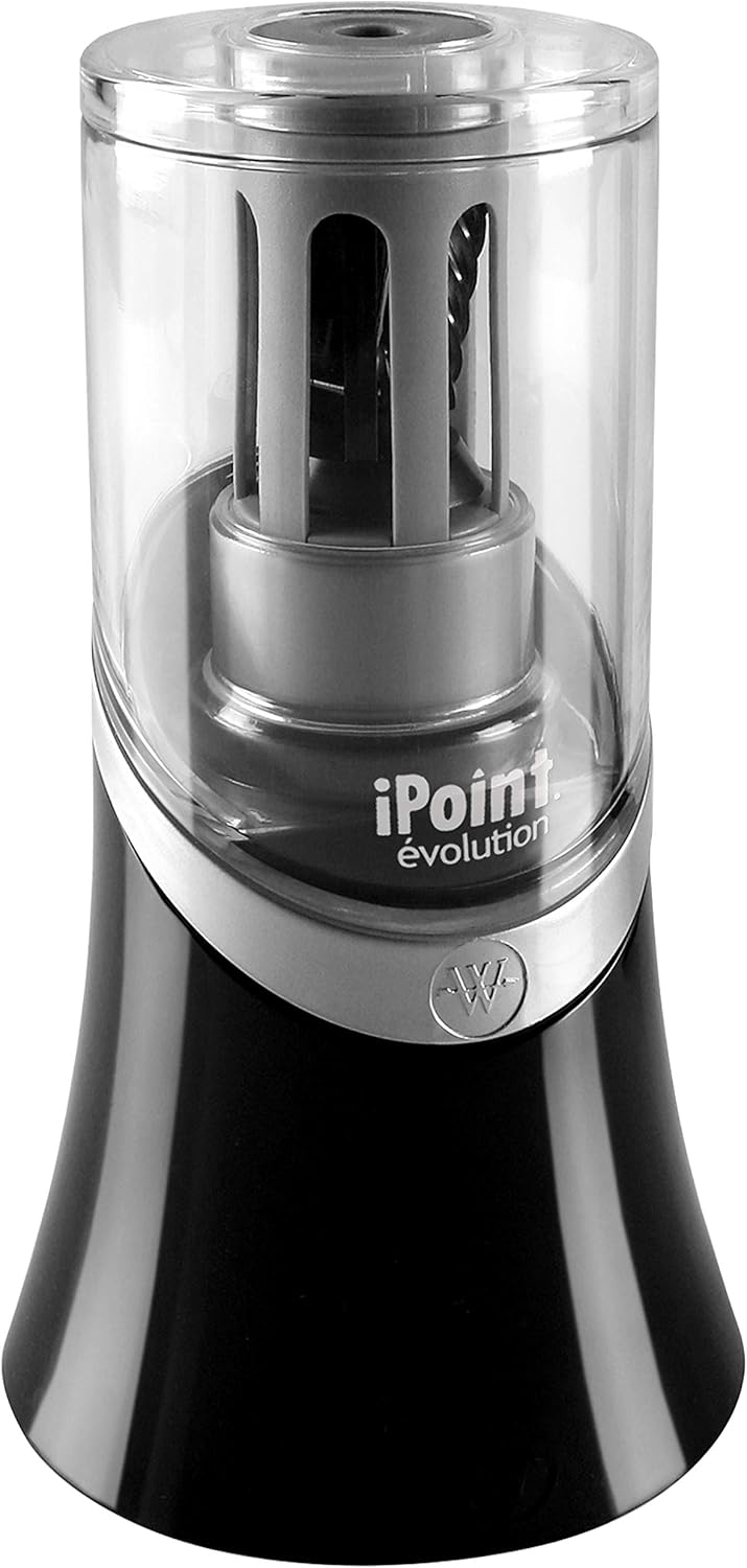 Westcott Westcott 14888 iPoint Evolution Electric Pencil Sharpener Black and Silver - Image 1