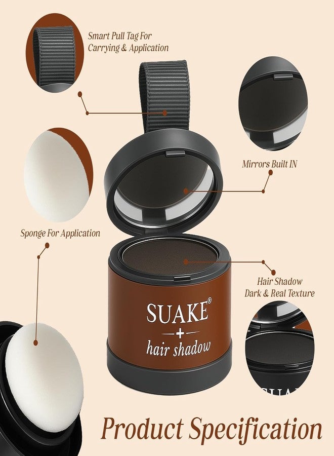 Dhrumino Natural Hair Line Concealer Powder, Root Touchup For Men & Women, Instant Root Cover Up for Hair Loss and Grey, Sweat Resistant & Stain Proof - 24 Hours Formula - (Black) - Image 4