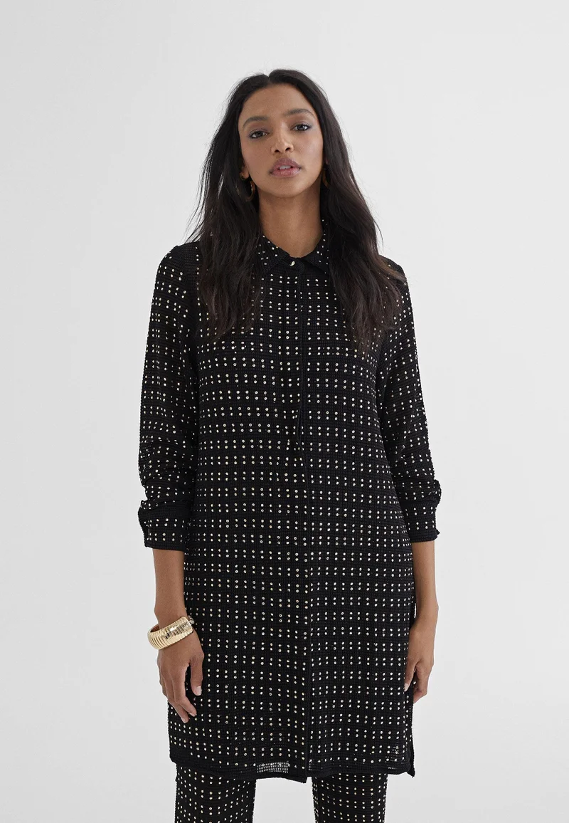 Lola Casademunt Long shirt with metallic pieces