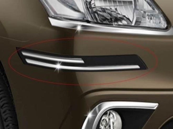 Autofact Car Accessories - Bumper Protector with Double Chrome Strip - for Honda City Zx (2004 to 2008 - (Set of 4) Home & light industrial compatible - Image 2