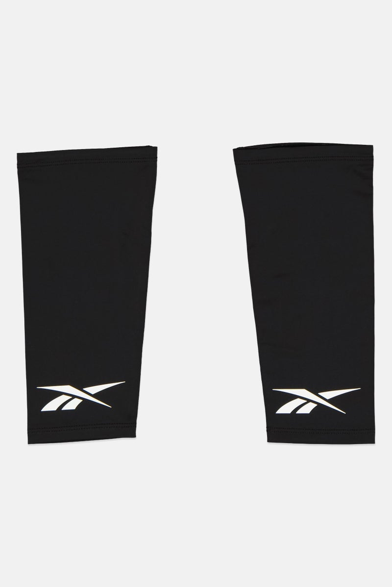 Reebok Men Brand Logo Compression Calf Sleeves, Black - Image 1