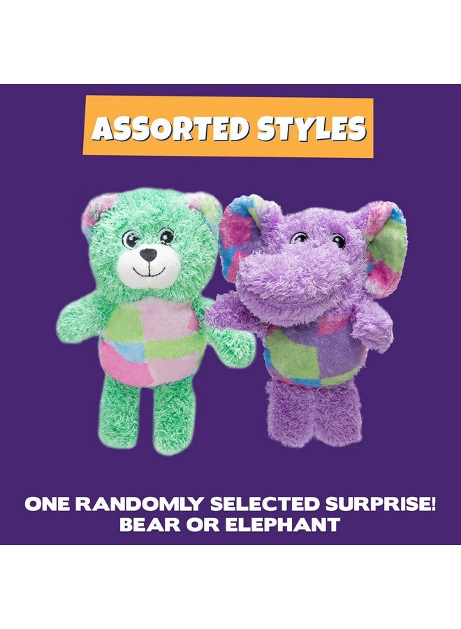 Pet Factory Logical Pet Patchwork Squeaky Plush Dog Toy, Randomly Selected - Bear OR Elephant, One Size - Image 3