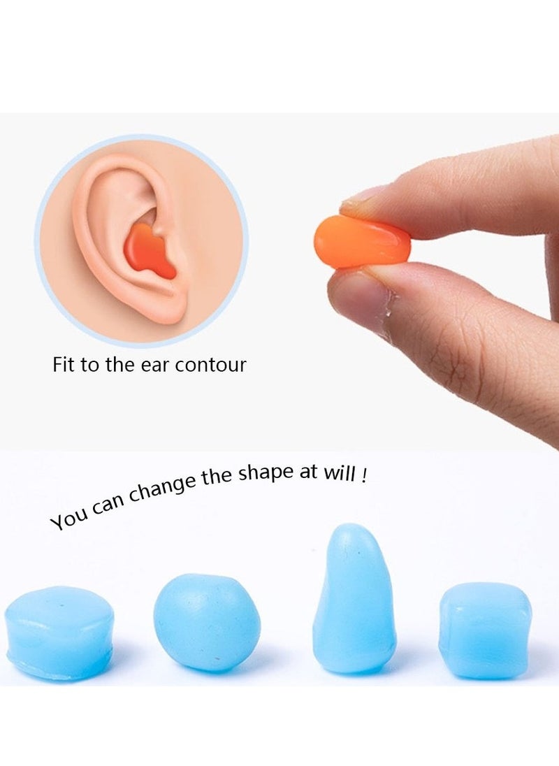 General Silicone mud children and adults sleeping earplugs anti-noise noise reduction swimming waterproof square box silicone mud reusable earplugs  - Image 5
