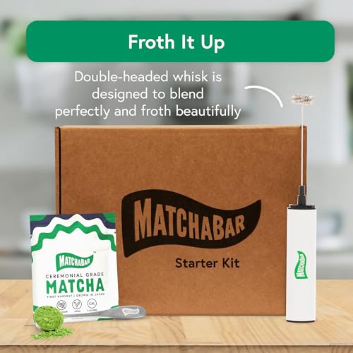 MatchaBar Electric Milk Frother Hand Blender - Stainless Steel Electric Matcha Whisk, Handheld Drink Mixer for Coffee, Greens & Protein - Easy to Clean USB Rechargeable, Dual Speed Immersion Blender - Image 4