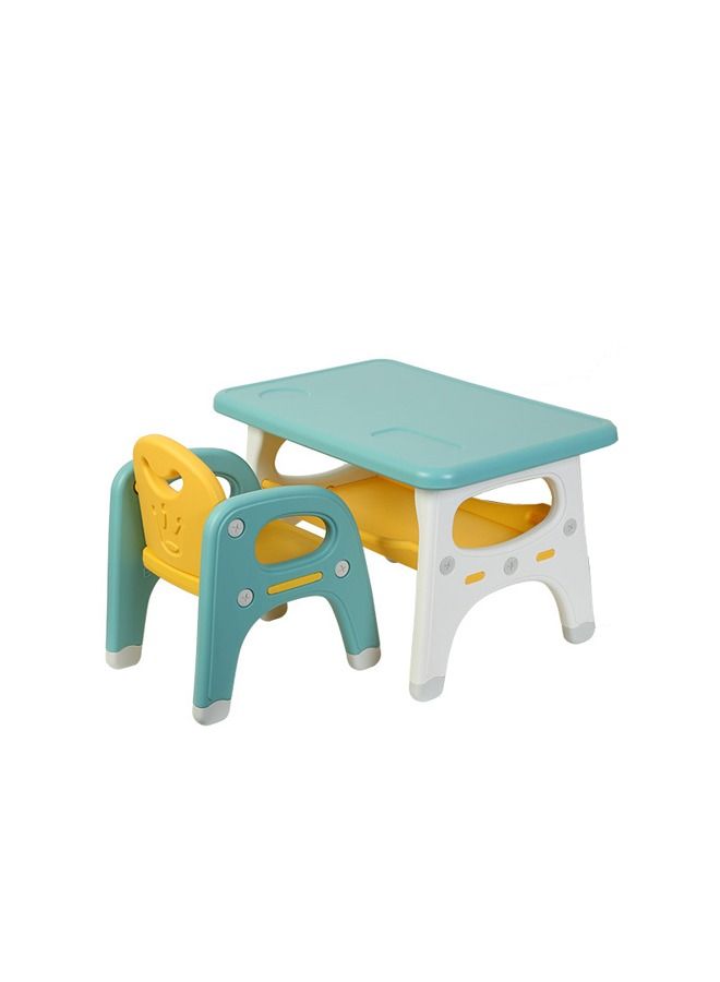 JSAITOYS Kids Children Kindergarten Preschool Furniture Sets Plastic Table And Chair - Image 1
