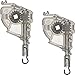 Cutelec Cutelec 2pcs Tilt Mechanism Hook for 2" Low Profile Horizontal Blinds Wand Tilter Connection with Square Shaped Gear  - Image 2