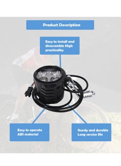 Excefore Electric Scooter Headlight, 2-in-1 Ebike Front Light with Horn,10 Inch Universal 12 to 72V , Easy to Install and Remove, Bicycle Headlight for Cycling Accessories  - Image 3