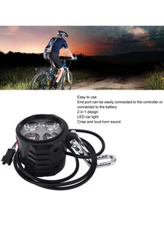 Excefore Electric Scooter Headlight, 2-in-1 Ebike Front Light with Horn,10 Inch Universal 12 to 72V , Easy to Install and Remove, Bicycle Headlight for Cycling Accessories  - Image 2
