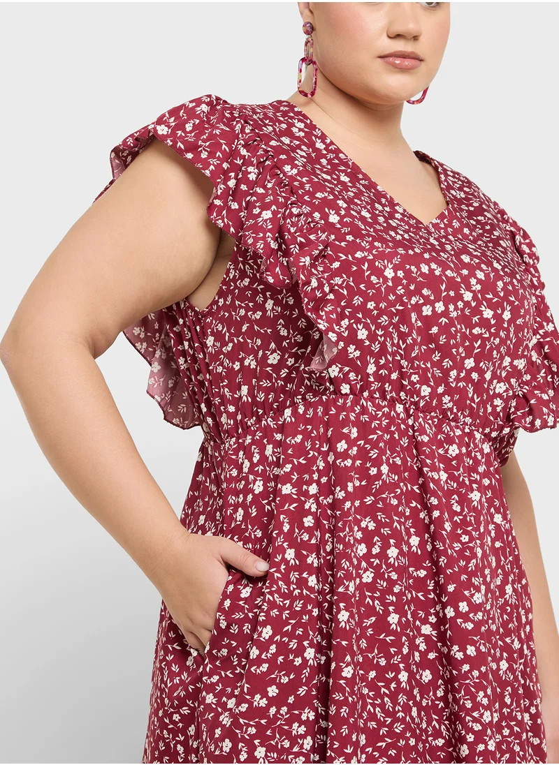 ايلا بلس Ditsy Print Dress