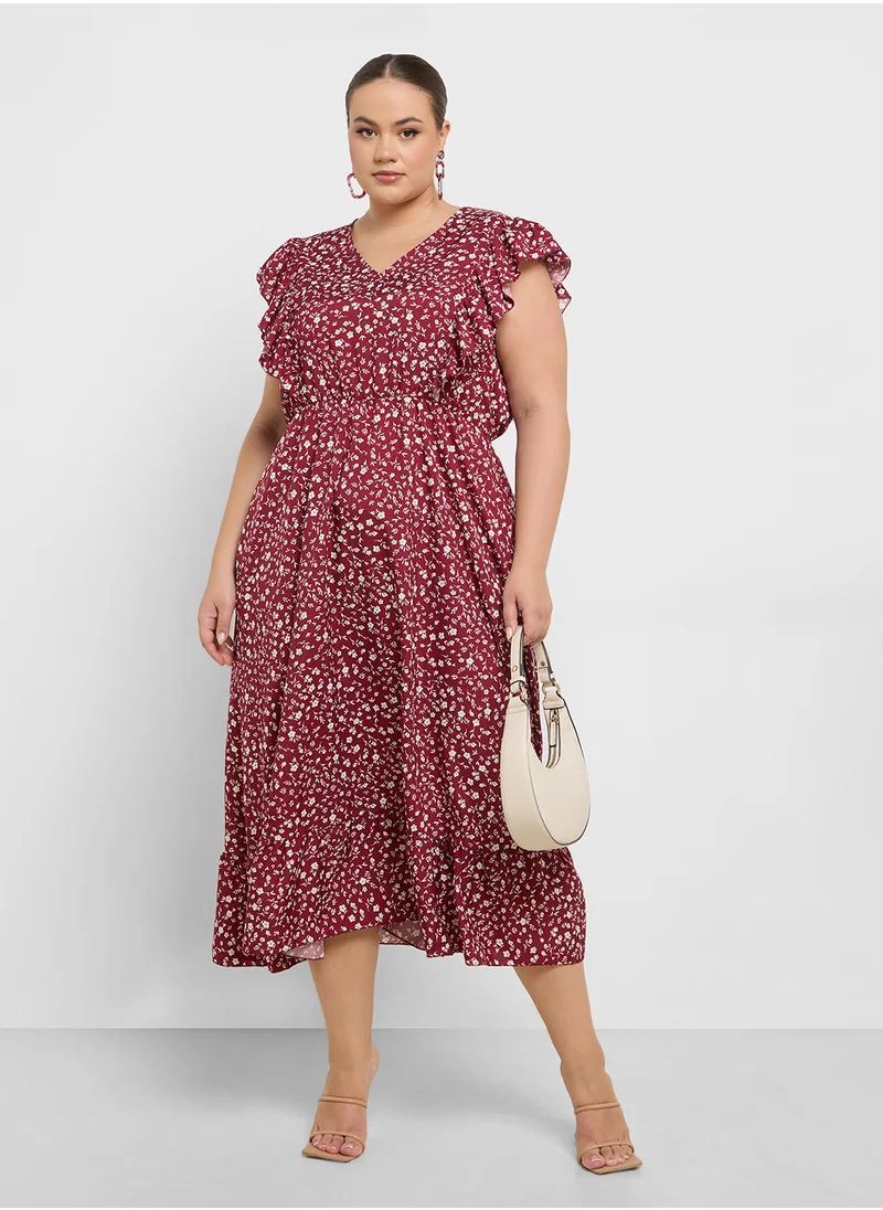 ايلا بلس Ditsy Print Dress
