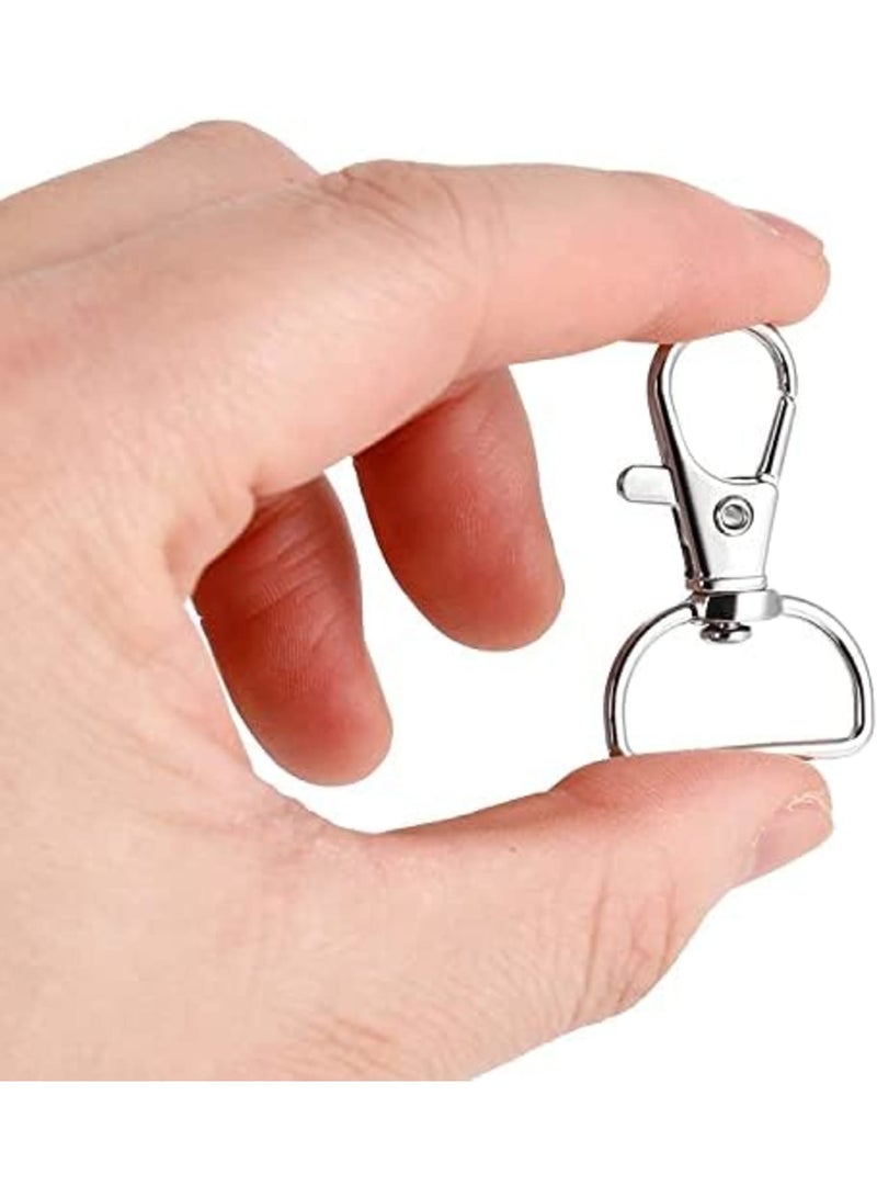 Luckam 20 Pack Swivel Keyrings Clasps with D Ring, DIY Handmade Jewelry Accessories,for Lanyard Key Rings Crafting,Making Lanyard Pet Leashes Ropes,Lobster Clasps Trigger Snap Hooks - Image 4
