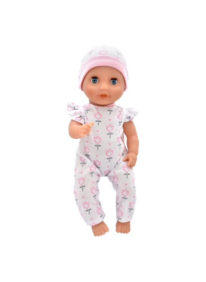 dolls world Baby Tinkles 15 inch Drink & With et Doll Sleeping Eyes Deluxe Outfit from Peterkin gift for kids of Age above 18 months  - Image 3