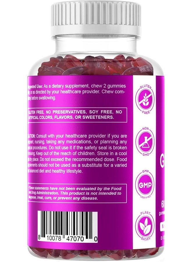 Vitamatic Biotin Gummies 10,000 mcg for Stronger Hair, Skin & Nails - 60 Vegan Gummies - Also Called Vitamin B7 (2 Bottles) - Image 5
